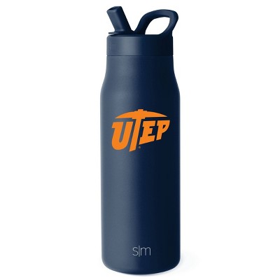 NCAA UTEP Miners Simple Modern Mesa Stainless Water Bottle - 34oz