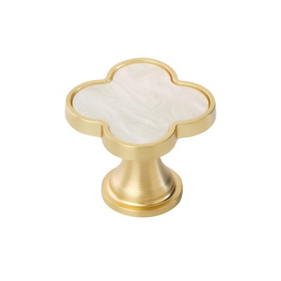 Amerock Accents Decorative Clover Cabinet or Drawer Knob, 2 Pack