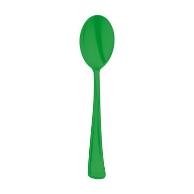 Smarty Had A Party Green Disposable Plastic Party Spoons - 600 pcs