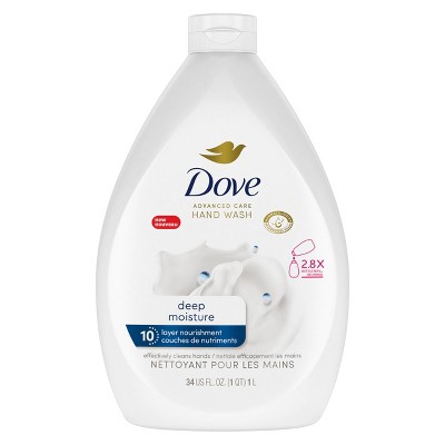 Dove Beauty Advanced Care Hand Wash Refill - Deep Moisture - Scented - 34 fl oz