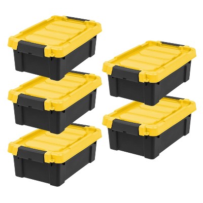 IRIS Heavy Duty Plastic Utility Storage Bin For Garage and Basement