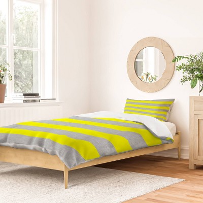 Deny Designs Holli Zollinger Bright Stripe Twin/Twin Xl Duvet and Sham Set (2-3pc Set)