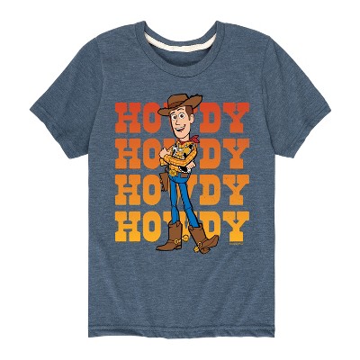 Boys' - Toy Story - Woody Howdy Stacked Short Sleeve Graphic T-Shirt