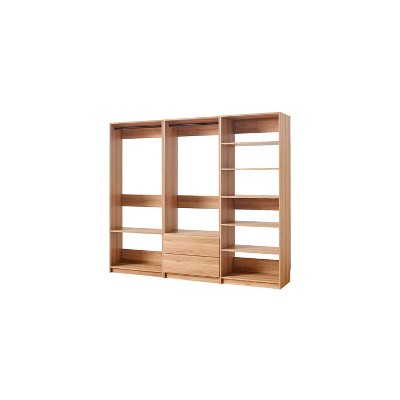 HomeStock Prosper  Freestanding Walk in Wood Closet System