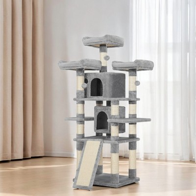 67-Inch Multi-Level Cat Tree for Large Cats, with Scratching Post Cozy Perches, Stable, Cat House Furniture