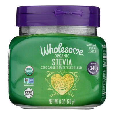 Wholesome! Organic Stevia Jar - Case of 6 - 6 oz