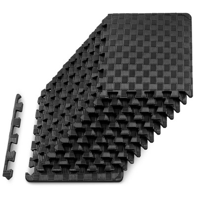 ProsourceFit Checkered Puzzle Exercise Mat 12 x 12 x 1/2-in
