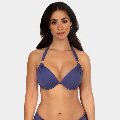 Smart & Sexy Swim Secret Push-Up Halter Bikini Top