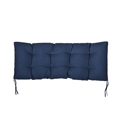 48" x 19" x 3" Sunbrella Canvas Outdoor Tufted Bench Cushion - Sorra Home