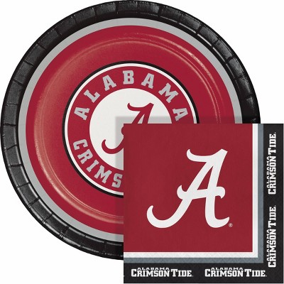 University of Alabama 9" Paper Party Plate and Napkins Kit 16ct