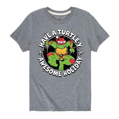 Boys' - Teenage Mutant Ninja Turtles - Have A Turtley Awesome Holiday Short Sleeve Graphic T-Shirt