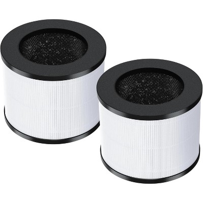 Nispira EPI153 True HEPA Activated Carbon 3-in-1 Replacement Filter Compatible with MOOKA & KOIOS EPI153 EP1153 EPI-153 EP1-153 Air Purifiers, 2 Packs