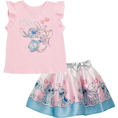 Disney Tank Top Satin Skirt Outfit Set Little Kid to Big Kid