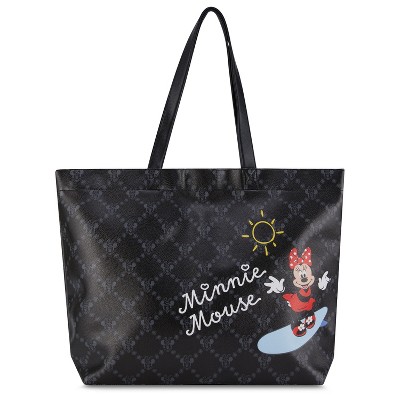 Disney Minnie Mouse Tote bag - Girls, Boys, Teens, Adults - Minnie Mouse Faux PU Leather Tote Handbag