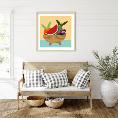 Amanti Art Graphic Fruit Bowl V by Regina Morre Framed Wall Art Print