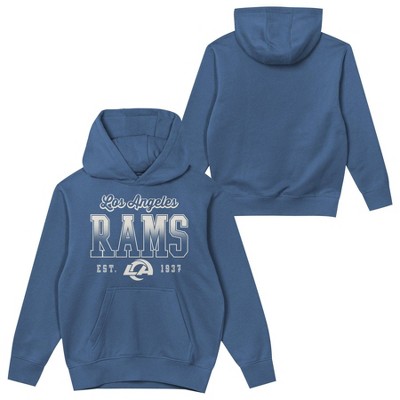 NFL Los Angeles Rams Girls' Washed Fleece Hooded Sweatshirt
