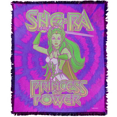 She Ra Neon Power Blanket 50"x60" Woven Tapestry