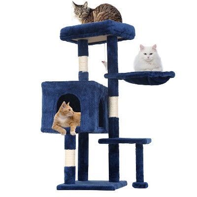 BestMassage Cat Tree 36 inch Tall Cat Tower for Indoor Cats with Cat Scratching Post Multiple Platforms Cozy Condo and Hanging Toy