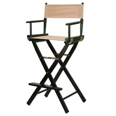 Bar-Height Director's Chair - Black Frame