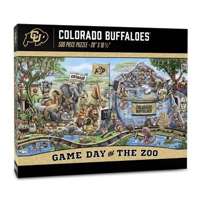 NCAA Colorado Buffaloes Game Day at the Zoo 500pc Jigsaw Puzzle: Sports Theme, Ages 10+