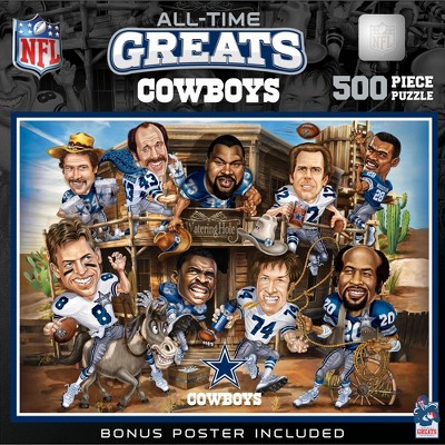 MasterPieces NFL Dallas Cowboys All-Time Greats 500 Piece Jigsaw Puzzle - Family Game Night