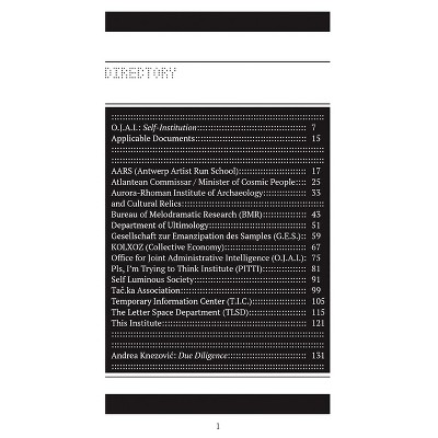 Self-Institutionalization Reader - by  Chris Dreier & Gary Farrelly (Paperback)
