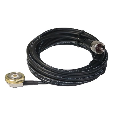 Browning® 3/4-Inch Fully Enclosed NMO Hole Mount with Preinstalled UHF Male PL-259 Connector in Black