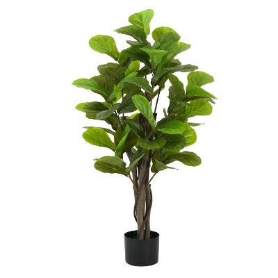 Dexmalle 51" Artificial Fiddle Leaf Fig Tree With Pot