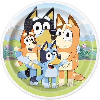 Bluey 9" 8ct Paper Party Dinner Plates