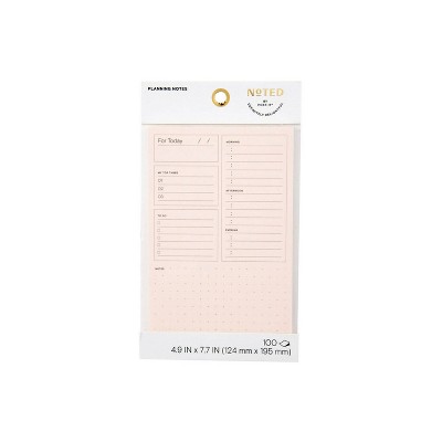 Noted by Post-it, Pink Plan Your Day Notes