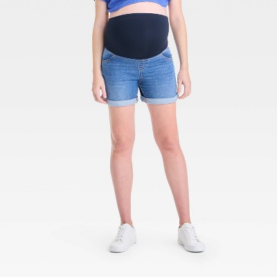 Over Belly High-Rise Maternity Jean Shorts - Isabel Maternity by Ingrid & Isabel™