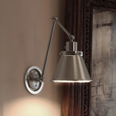 Urban Ambiance Luxury Traditional Wall Light,  14.375"H x 8.25"W,  Brushed Nickel Finish, UHP3320