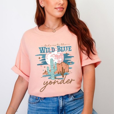 Simply Sage Market Wild Blue Yonder Garment Dyed Tee