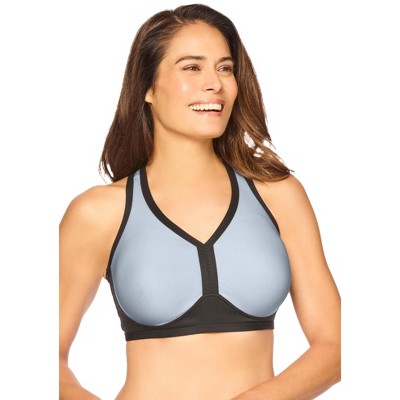 Comfort Choice V-Neck Colorblock Sports Bra