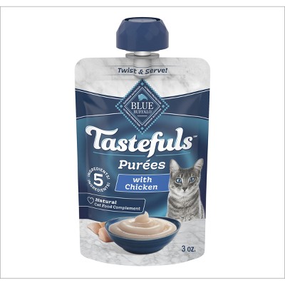 Blue Buffalo Tastefuls Adult Cat Treat Chicken Puree Spouted Pouch - 3oz