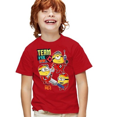 Boys' Short Sleeve Despicable Me 4 Team Fix It T-Shirt