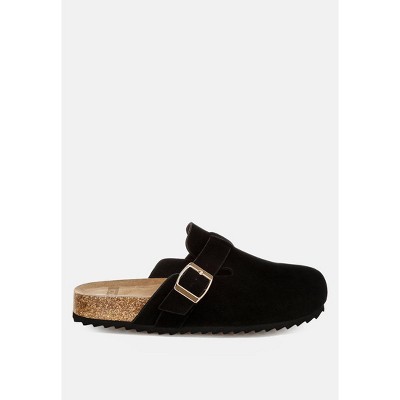Ratiha Buckle Accent Slip-On Footbed Mules Women
