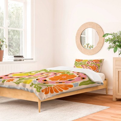 Deny Designs Jaclyn Caris Snake In The Garden Twin/Twin Xl Duvet and Sham 3pc Set