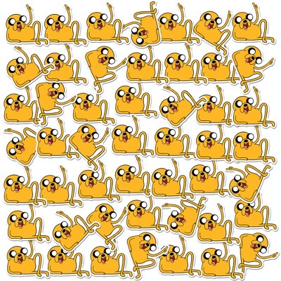 Adventure Time Jake 50ct Vinyl Large Deluxe Stickers Variety Pack