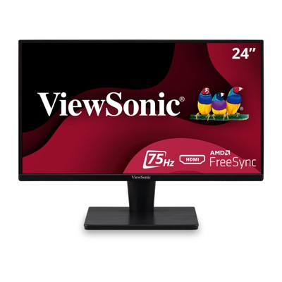 ViewSonic VS2447M 24 Inch 1080p Monitor with 75Hz, AMD FreeSync, Thin Bezels, Eye Care, HDMI, VGA Inputs for Gaming and Home Office