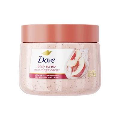 Dove Beauty Exfoliating Body Scrub - White Peach & Crushed Rice - 15oz