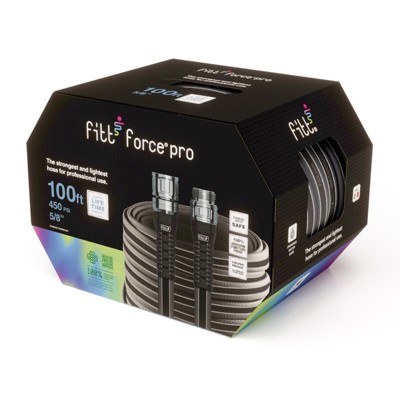 Fitt Force Pro 5/8 in. D X 100 ft. L Heavy Duty Premium Grade Garden Hose (Case of 4)