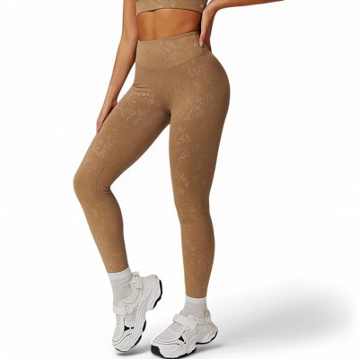 Anna-Kaci Active Women's High-Waist Textured Seamless Leggings
