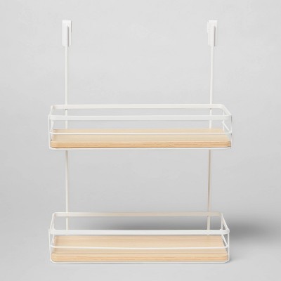 Over the Cabinet Tiered Shelves with Wood - Brightroom™