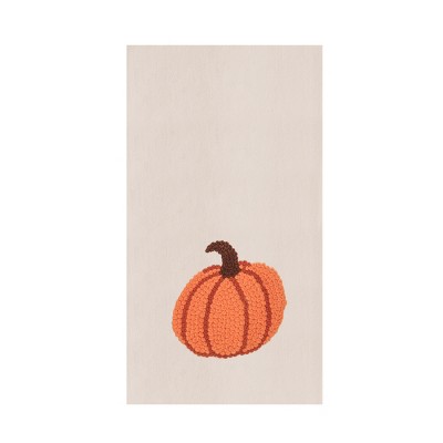 C&F Home Pumpkin French Knot Cotton Flour Sack Kitchen Dishtowel