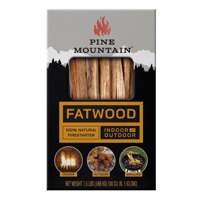 Pine Mountain Starter Stikk Fatwood Fire Starter 30 min 1.5 lb (Case of 6)