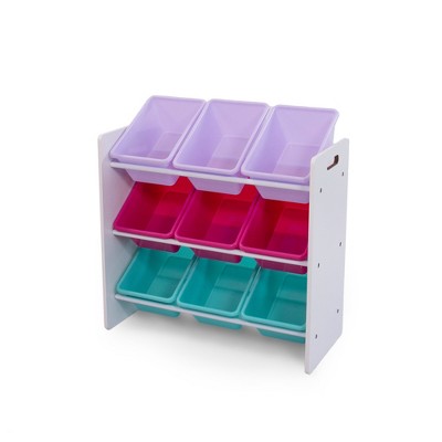 Kids' Toy Storage Organizer with 9 Storage Bins - Humble Crew