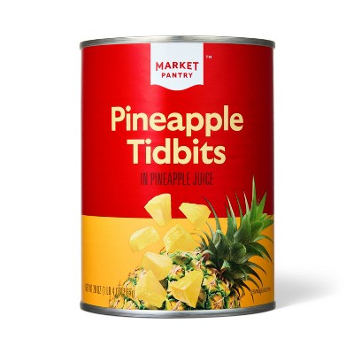 Pineapple Tidbits in 100% Pineapple Juice 20oz - Market Pantry™