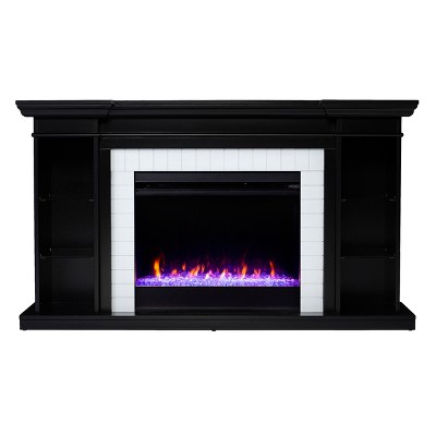 Henstinger Electric Fireplace with Bookcase - SEI