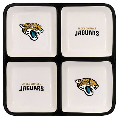 NFL Jacksonville Jaguars 4-Section Square Tray
